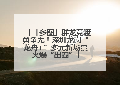 「多图」群龙竞渡勇争先！深圳龙岗“龙舟+”多元新场景火爆“出圈”