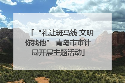 “礼让斑马线 文明你我他” 青岛市审计局开展主题活动