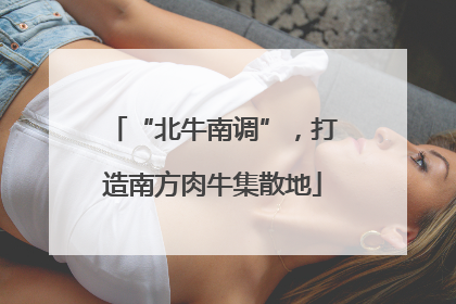 “北牛南调”，打造南方肉牛集散地