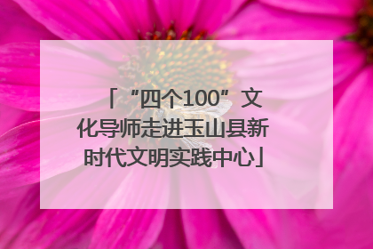 “四个100”文化导师走进玉山县新时代文明实践中心