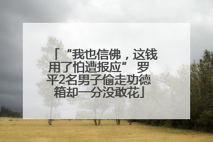 “我也信佛，这钱用了怕遭报应” 罗平2名男子偷走功德箱却一分没敢花