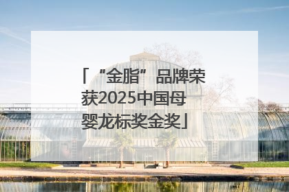 “金脂”品牌荣获2025中国母婴龙标奖金奖