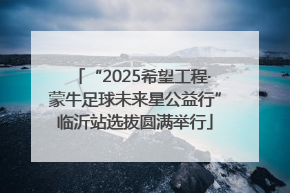 “2025希望工程·蒙牛足球未来星公益行”临沂站选拔圆满举行