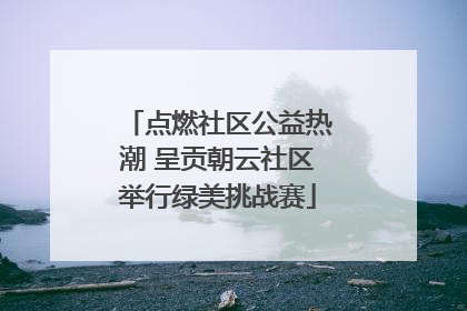 点燃社区公益热潮 呈贡朝云社区举行绿美挑战赛