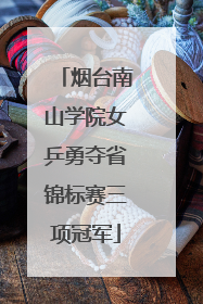 烟台南山学院女乒勇夺省锦标赛三项冠军