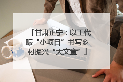 甘肃正宁：以工代赈“小项目”书写乡村振兴“大文章”