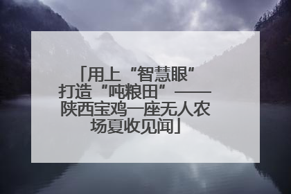 用上“智慧眼” 打造“吨粮田”——陕西宝鸡一座无人农场夏收见闻