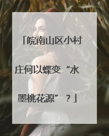 皖南山区小村庄何以蝶变“水墨桃花源”？