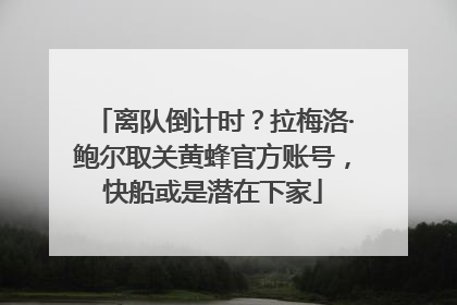 离队倒计时？拉梅洛·鲍尔取关黄蜂官方账号，快船或是潜在下家