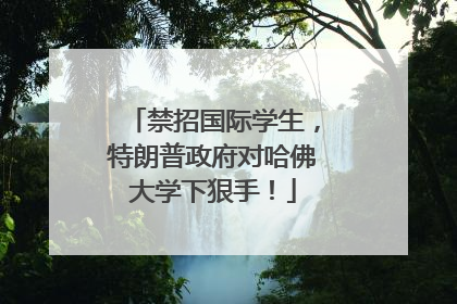 禁招国际学生，特朗普政府对哈佛大学下狠手！