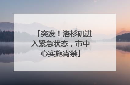 突发！洛杉矶进入紧急状态，市中心实施宵禁