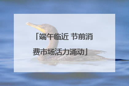 端午临近 节前消费市场活力涌动