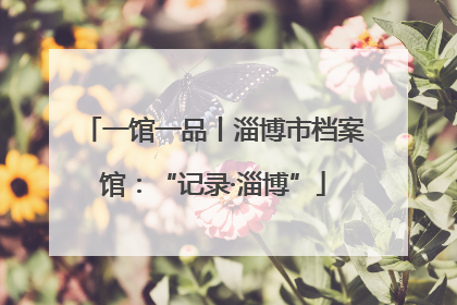 一馆一品丨淄博市档案馆：“记录·淄博”
