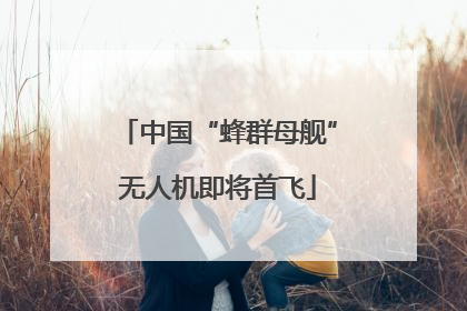 中国“蜂群母舰”无人机即将首飞