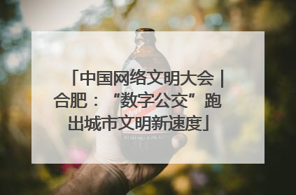 中国网络文明大会｜合肥：“数字公交”跑出城市文明新速度