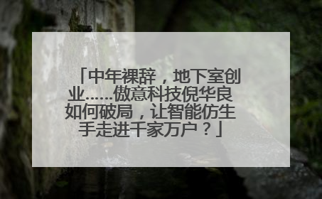 中年裸辞，地下室创业……傲意科技倪华良如何破局，让智能仿生手走进千家万户？