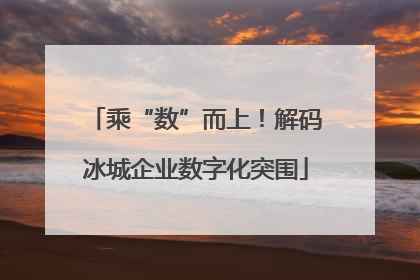 乘“数”而上！解码冰城企业数字化突围