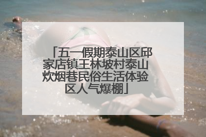 五一假期泰山区邱家店镇王林坡村泰山炊烟巷民俗生活体验区人气爆棚