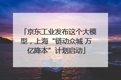 京东工业发布这个大模型，上海“链动众城 万亿降本”计划启动