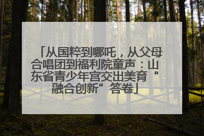 从国粹到哪吒，从父母合唱团到福利院童声：山东省青少年宫交出美育“融合创新”答卷