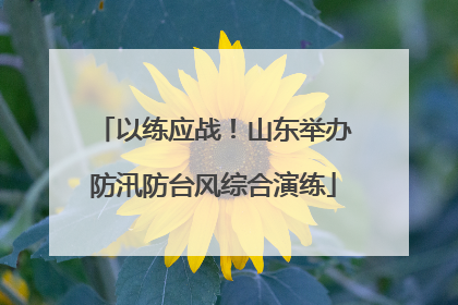 以练应战！山东举办防汛防台风综合演练