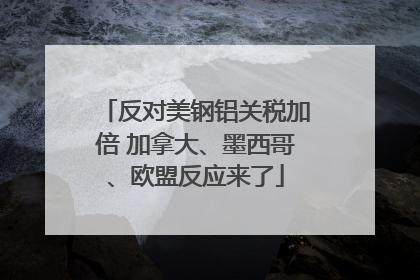 反对美钢铝关税加倍 加拿大、墨西哥、欧盟反应来了