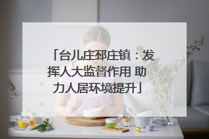 台儿庄邳庄镇：发挥人大监督作用 助力人居环境提升