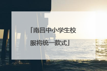 南昌中小学生校服将统一款式