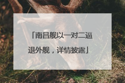 南昌舰以一对二逼退外舰，详情披露