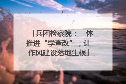 兵团检察院：一体推进“学查改”，让作风建设落地生根