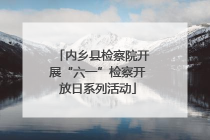 内乡县检察院开展“六一”检察开放日系列活动