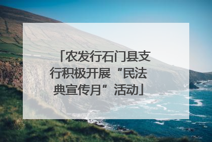 农发行石门县支行积极开展“民法典宣传月”活动