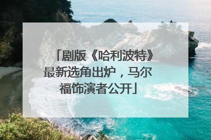 剧版《哈利波特》最新选角出炉，马尔福饰演者公开