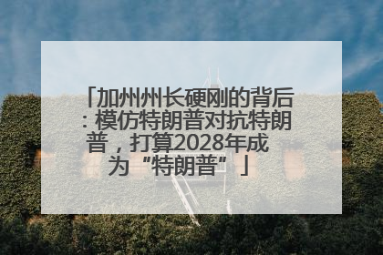 加州州长硬刚的背后：模仿特朗普对抗特朗普，打算2028年成为“特朗普”