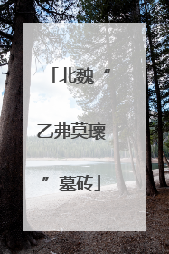 北魏“乙弗莫瓌”墓砖