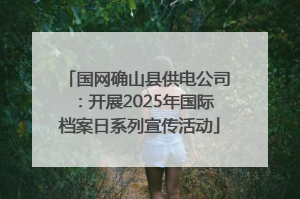 国网确山县供电公司：开展2025年国际档案日系列宣传活动