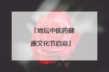 地坛中医药健康文化节启幕