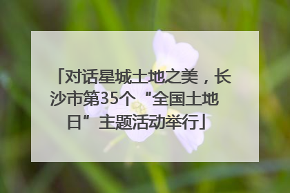 对话星城土地之美，长沙市第35个“全国土地日”主题活动举行
