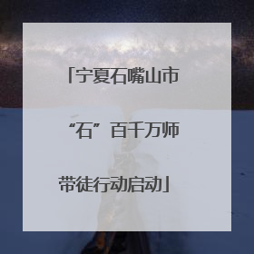 宁夏石嘴山市“石”百千万师带徒行动启动