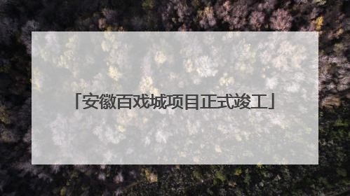 安徽百戏城项目正式竣工