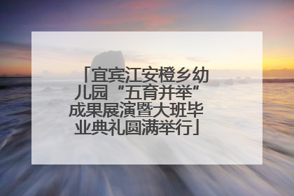 宜宾江安橙乡幼儿园“五育并举”成果展演暨大班毕业典礼圆满举行