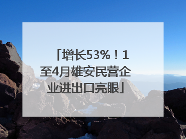 增长53%！1至4月雄安民营企业进出口亮眼