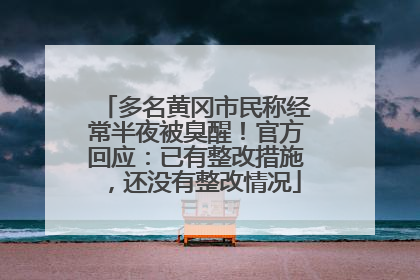 多名黄冈市民称经常半夜被臭醒！官方回应：已有整改措施，还没有整改情况