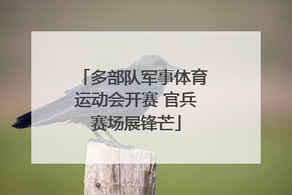 多部队军事体育运动会开赛 官兵赛场展锋芒