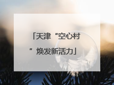 天津“空心村”焕发新活力