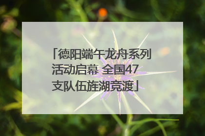 德阳端午龙舟系列活动启幕 全国47支队伍旌湖竞渡