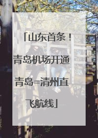 山东首条！青岛机场开通青岛=清州直飞航线