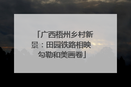 广西梧州乡村新景：田园铁路相映 勾勒和美画卷