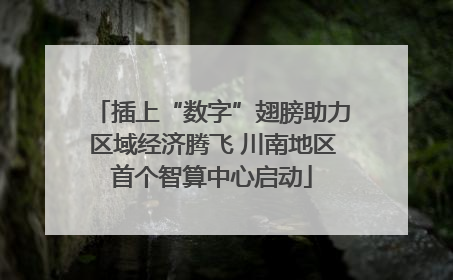 插上“数字”翅膀助力区域经济腾飞 川南地区首个智算中心启动