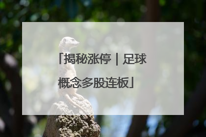 揭秘涨停｜足球概念多股连板